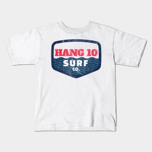 Hang 10 Surf Co Retro Distressed Surfer Shirt from the 60s Kids T-Shirt